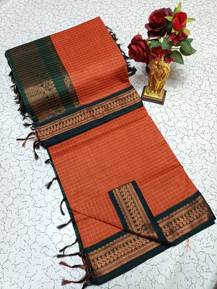 Checked Kalyani Cotton