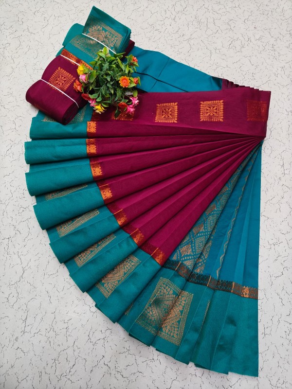 Korvai Silk Cotton Sarees