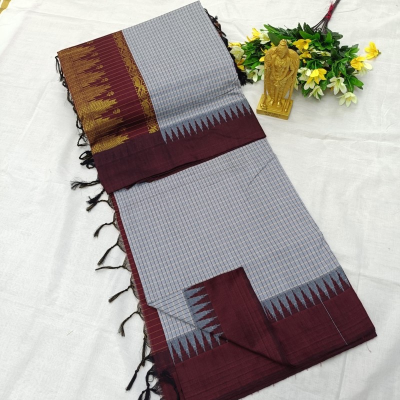 Checked Kalyani Cotton