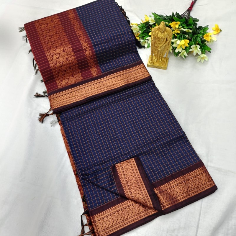 Checked Kalyani Cotton